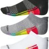 Saucony Inferno Ultralight No Show Socks 3-Pack (905 - Bright Assorted)