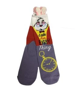 Disney Socks For Adults - White Rabbit - Late For Everything