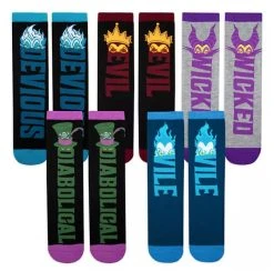 Disney Socks Set For Adults - Disney Villains - 5 Pairs