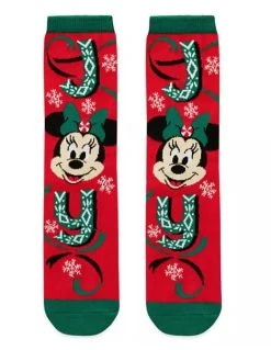 Disney Socks For Adults - Minnie Mouse Holiday - Joy